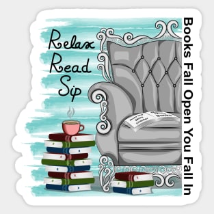 Books Fall Open - You Fall In Sticker